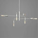 Calder 10 Light 38.5 inch Brushed Nickel Chandelier Ceiling Light, Design Series